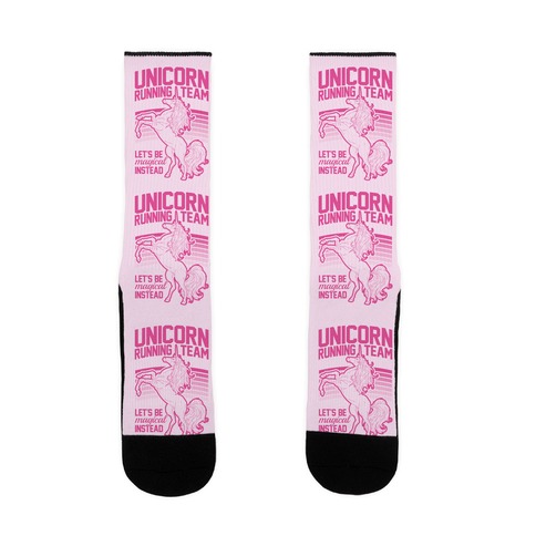 Unicorn Running Team Sock
